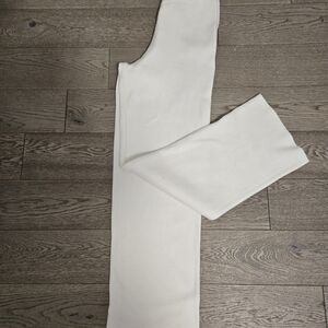 OAK + FORT Cream Straight Leg Pants